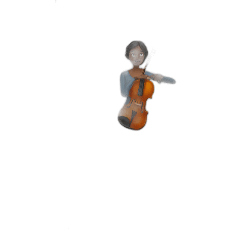 Woman playing violin emoji