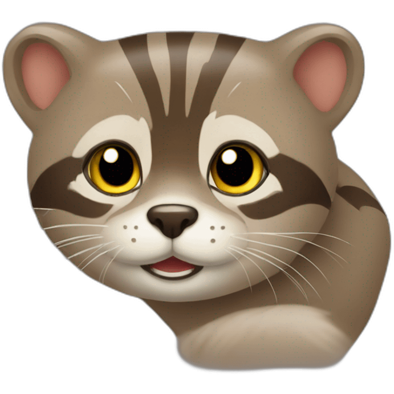 Chat sur loutre emoji