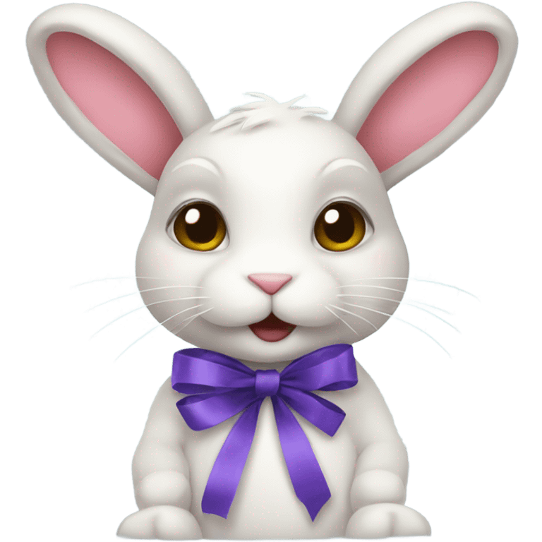 Bunny with ribbons emoji