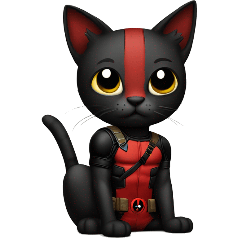 Deadpool as a cat emoji