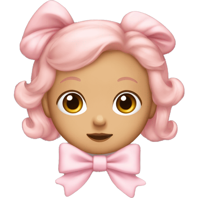 baby pink bow emoji