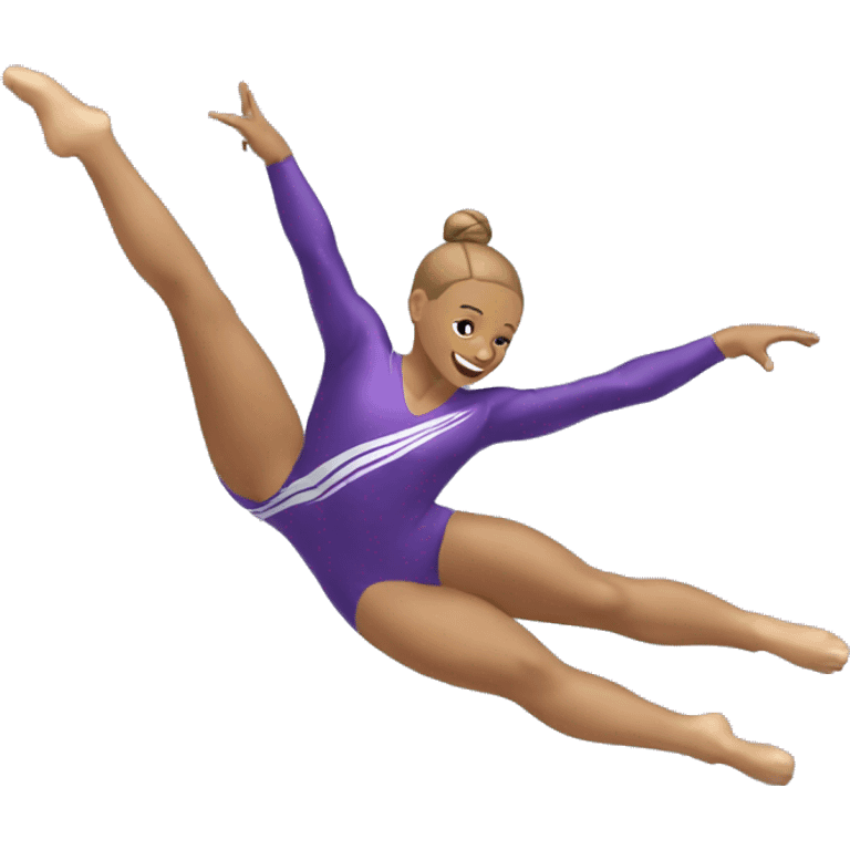 Gymnast falling emoji