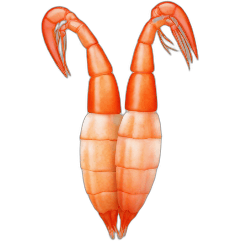 Une sucette en forme de crevettes emoji