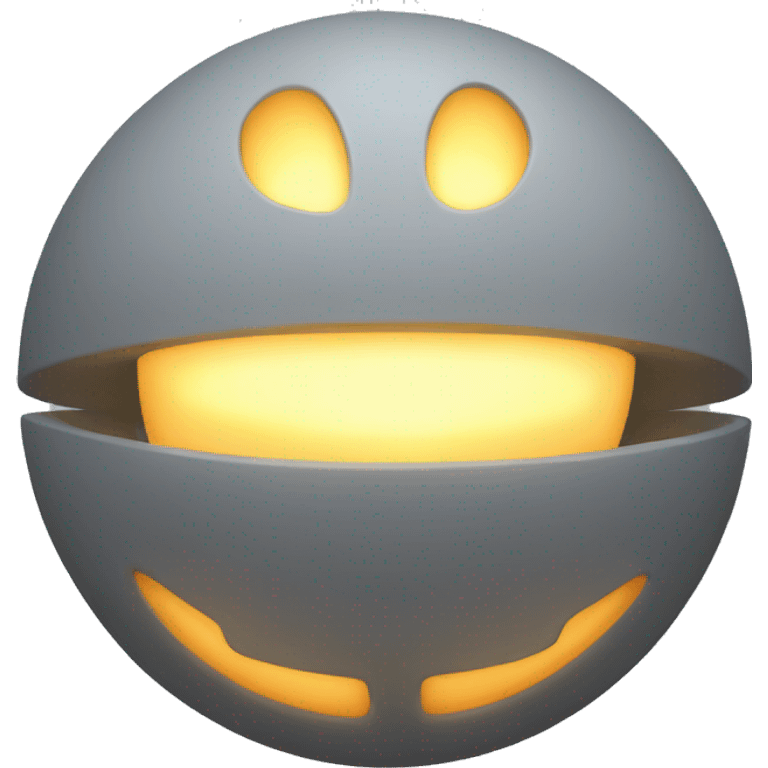 a glowing only grey space artifact emoji