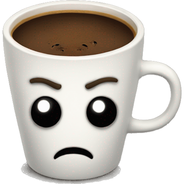 scary coffee emoji