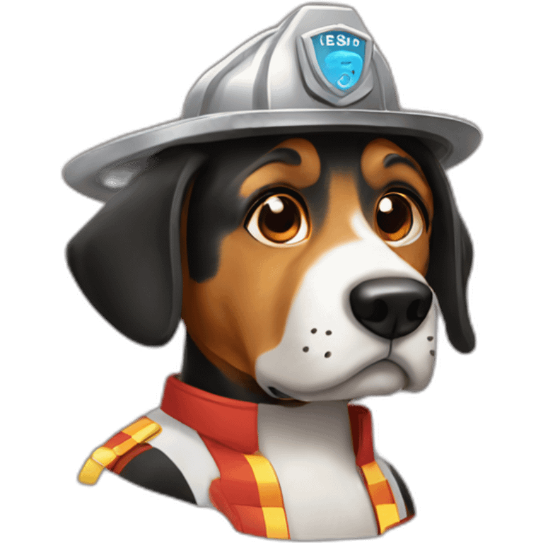 Fire dog emoji