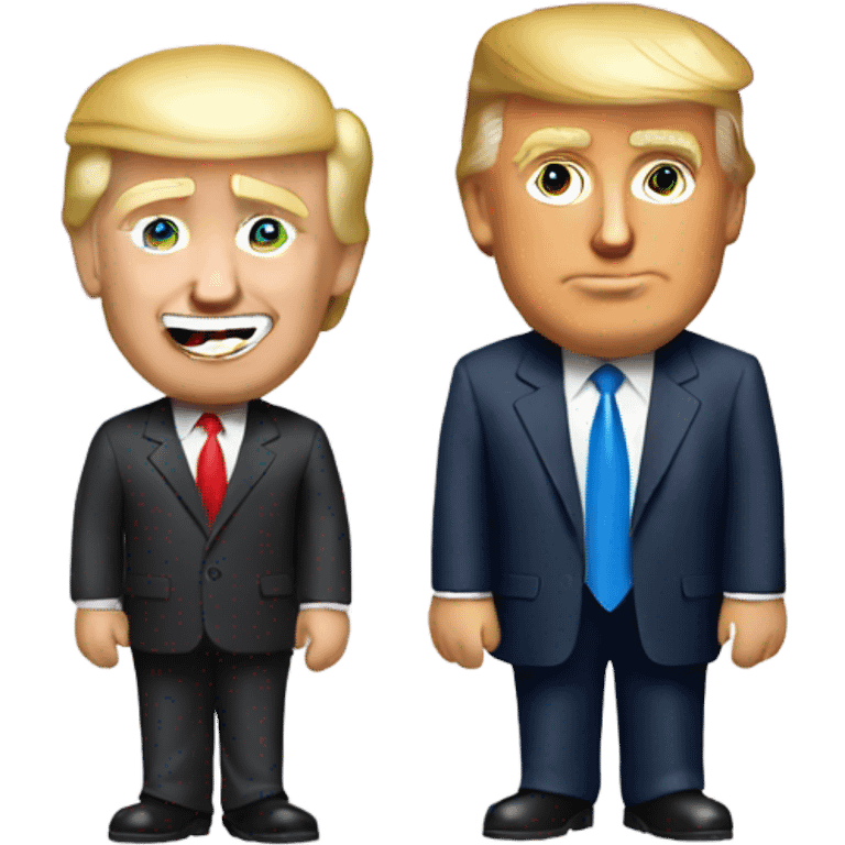 Donald trump and Obama  emoji