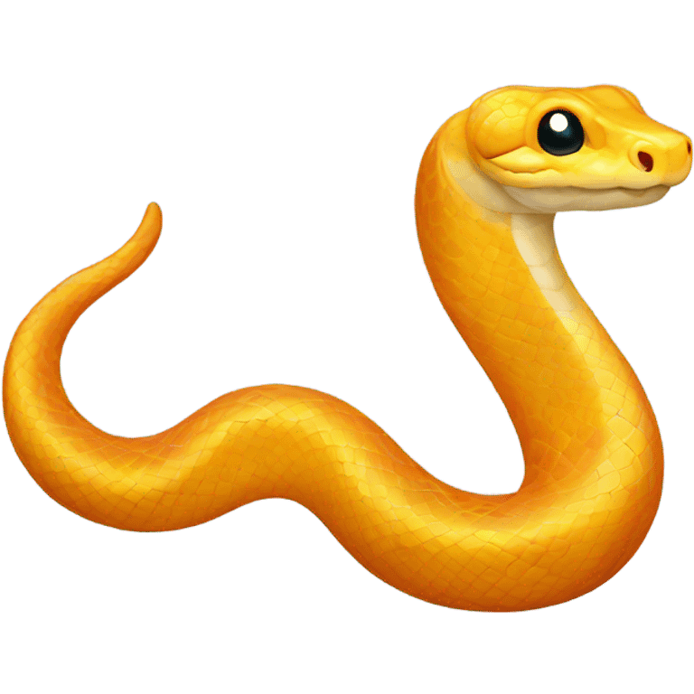 yellow-orange python  emoji