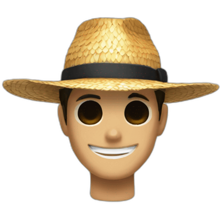 Le chapeau de paille de luffy emoji