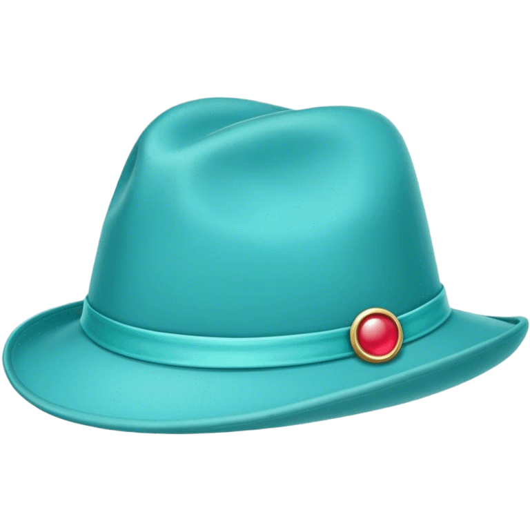 Turquoise hat emoji