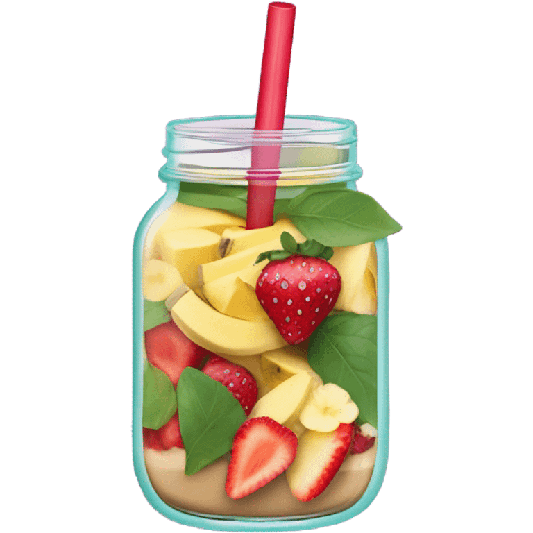 mason jar smoothie emoji