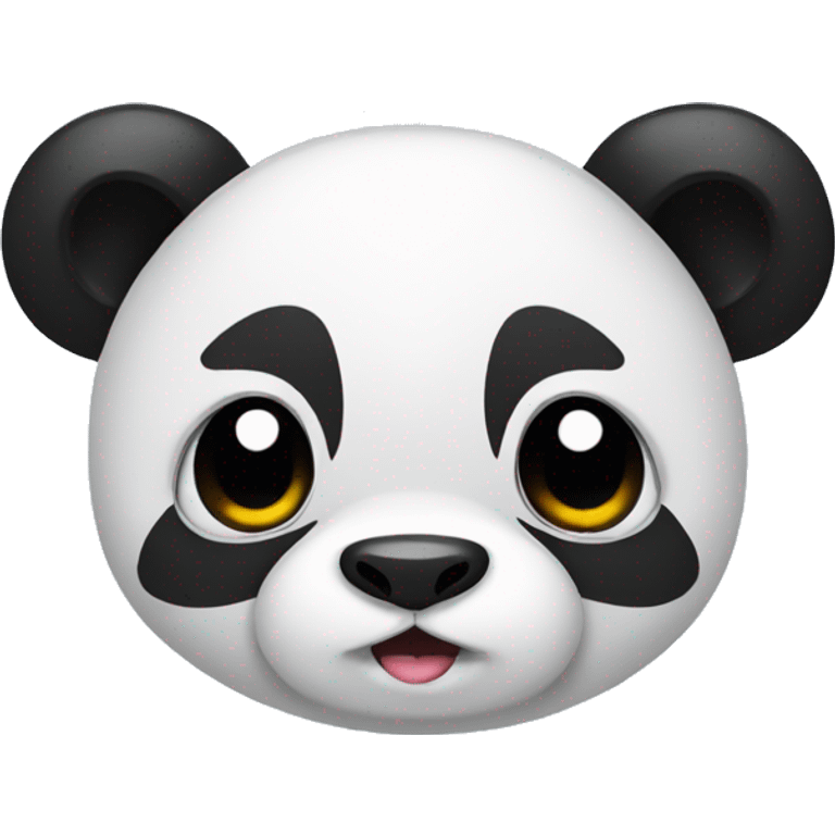 Panda with bow emoji