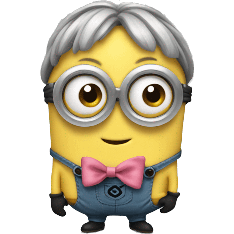 minion with bow emoji