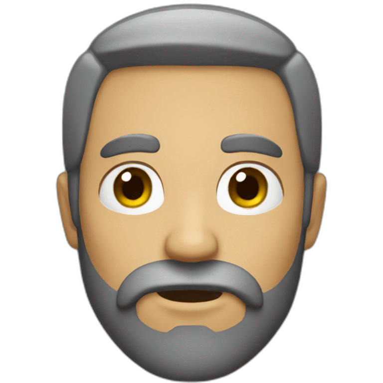 Bad man with beard emoji