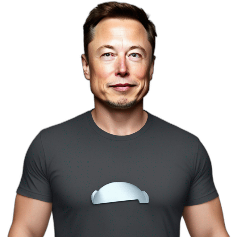 Elon Musk con la remera de River emoji