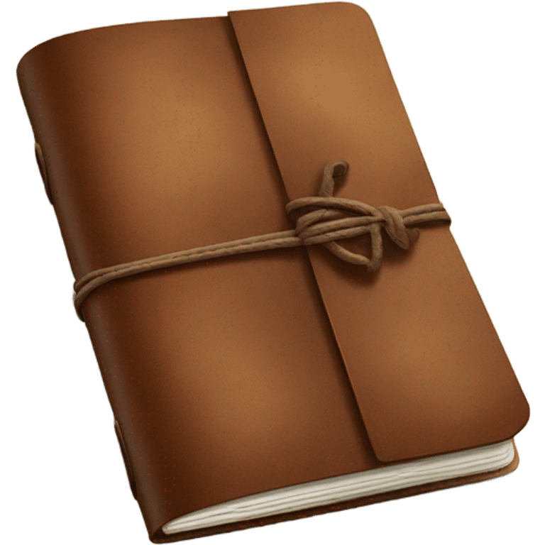 Brown travelers notebook emoji