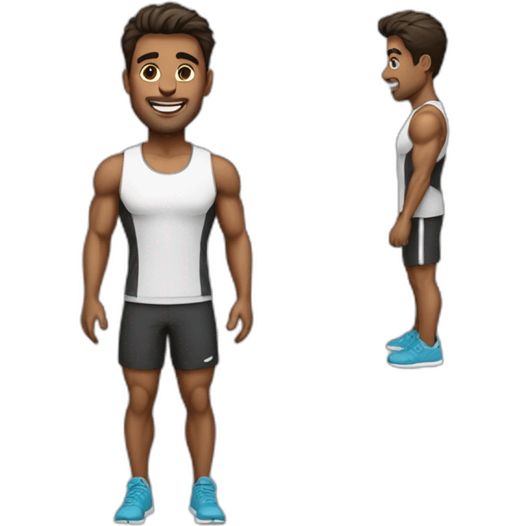 fitness coach male emoji