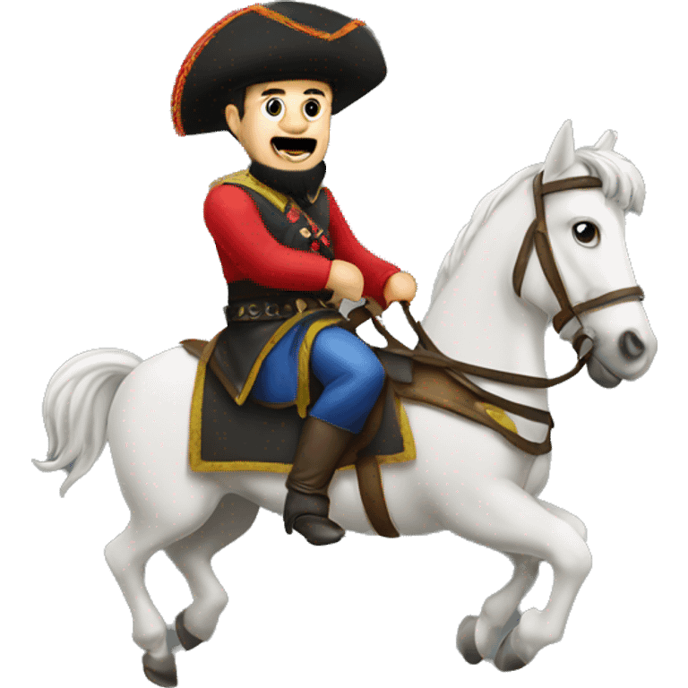 Cossack rides on a horse emoji