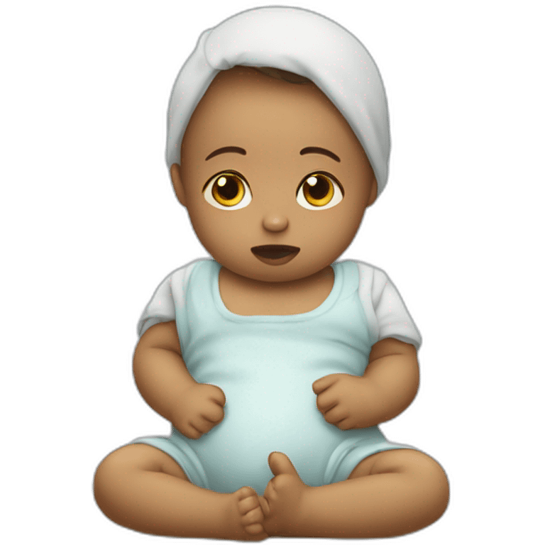 Bébé qui pleure emoji