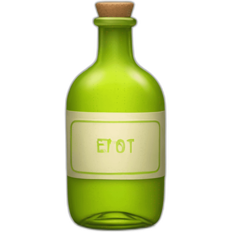 chartreuse bottle emoji