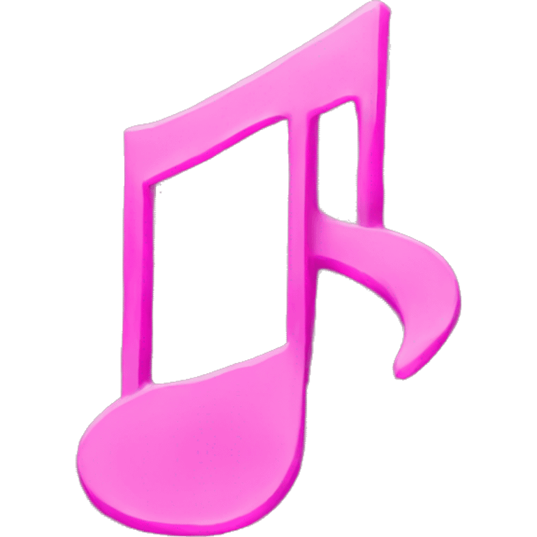 Pink music notes emoji