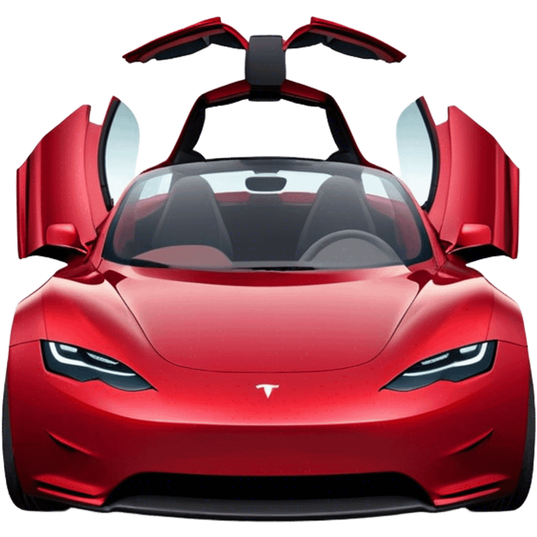 Tesla Roadster - Tesla (Model Year: 2020) (Iconic colour: Dark Red) emoji