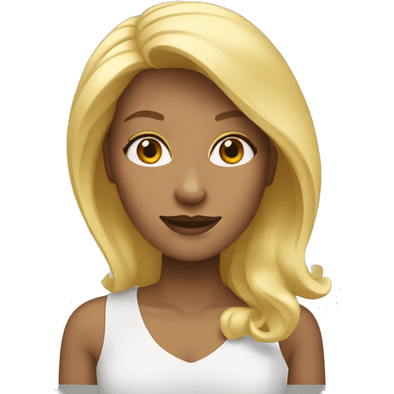 Blond woman emoji