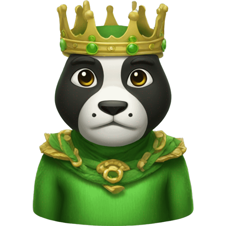 green panda king (hi) emoji