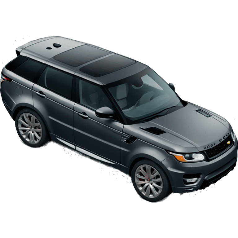 Dark grey Range Rover sport 24 edition emoji