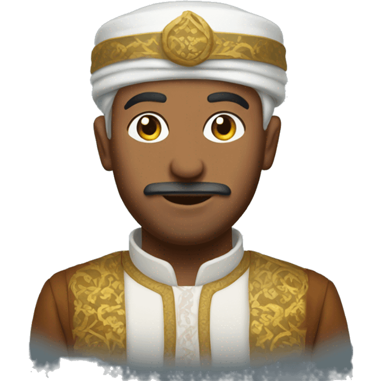 man in ottoman clothes emoji