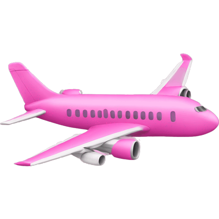 Pink airplane emoji