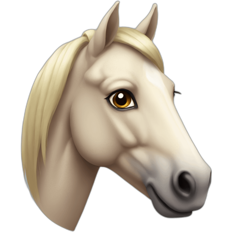 Horse humain face emoji