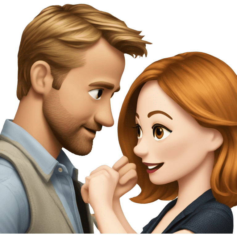 Ryan gosling and Emma stone dancing emoji