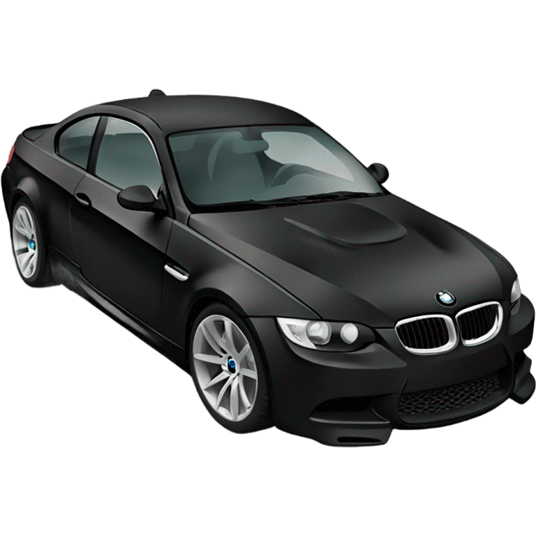 bmw e92 black front 1/4 view emoji