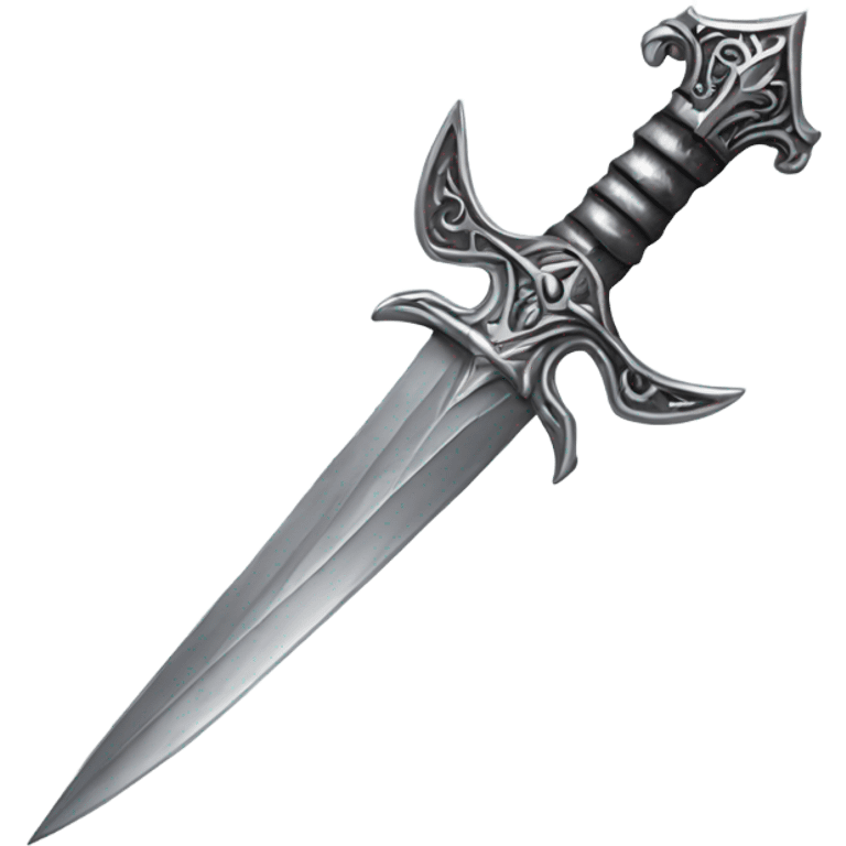 silver gothic dagger emoji