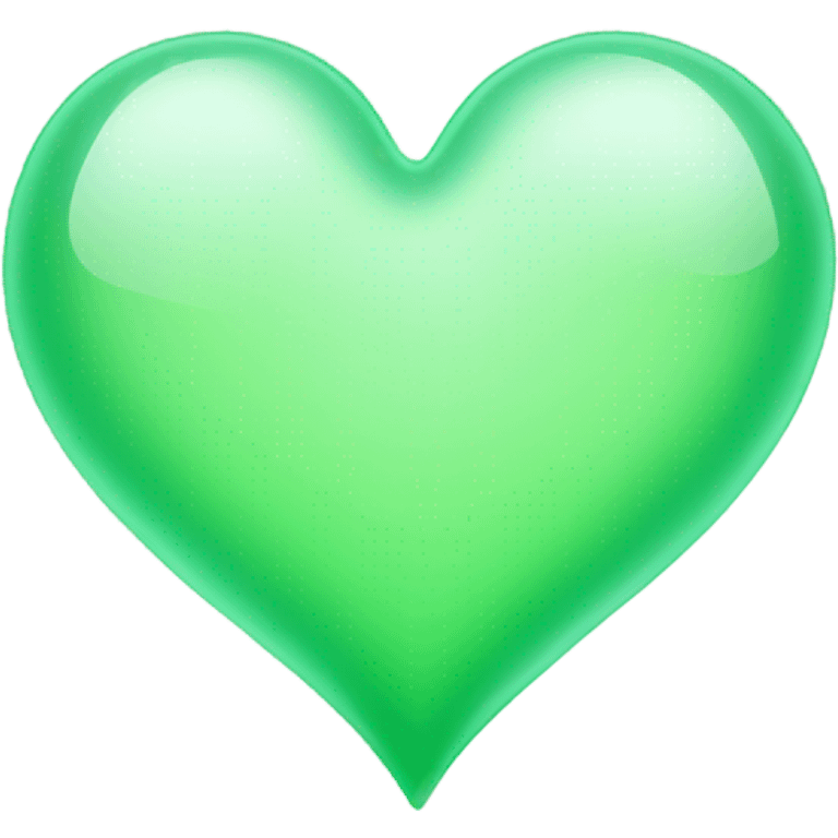 Light green transparent heart emoji