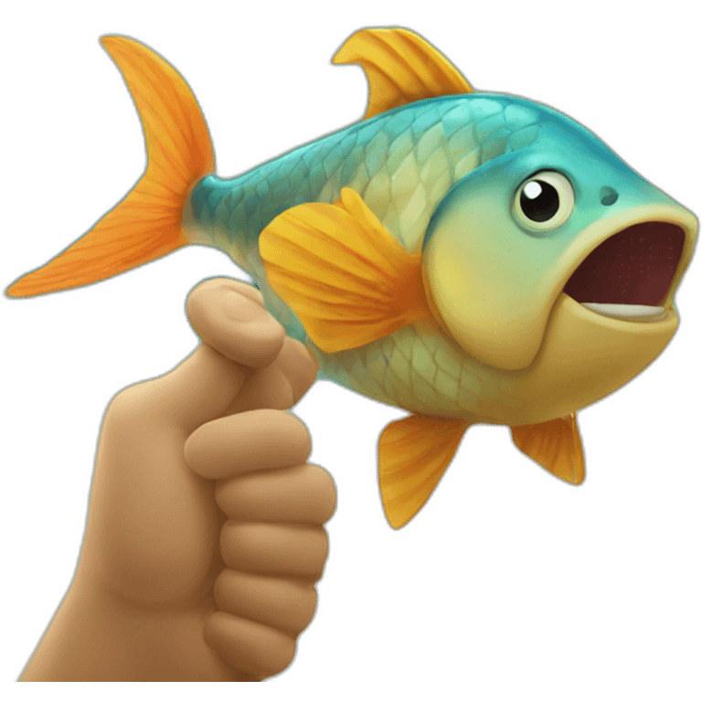 FISH THUMBS UP emoji