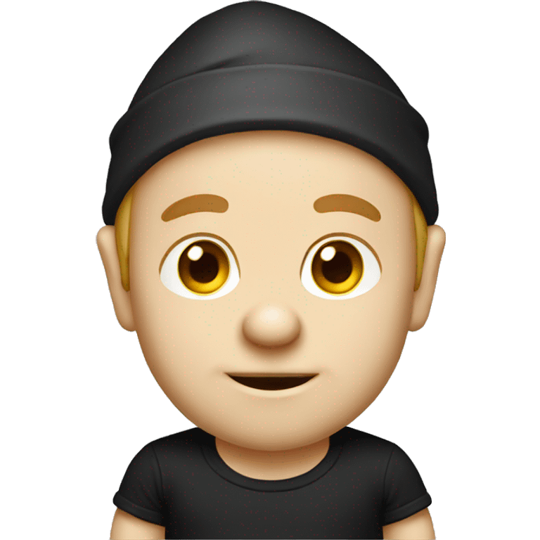 gnome in a black t-shirt emoji