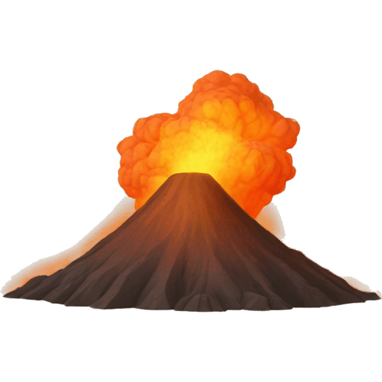 Volcano money emoji