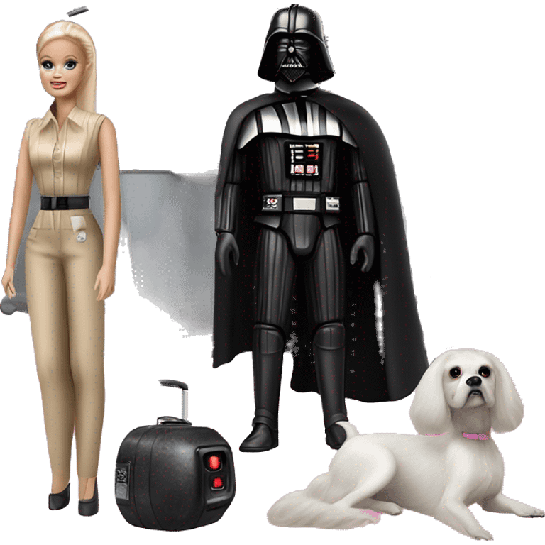 Darth Vader and Barbie’s expensive but very dusty old disturbing disgusting ghostly very haunted horror dream camper  emoji