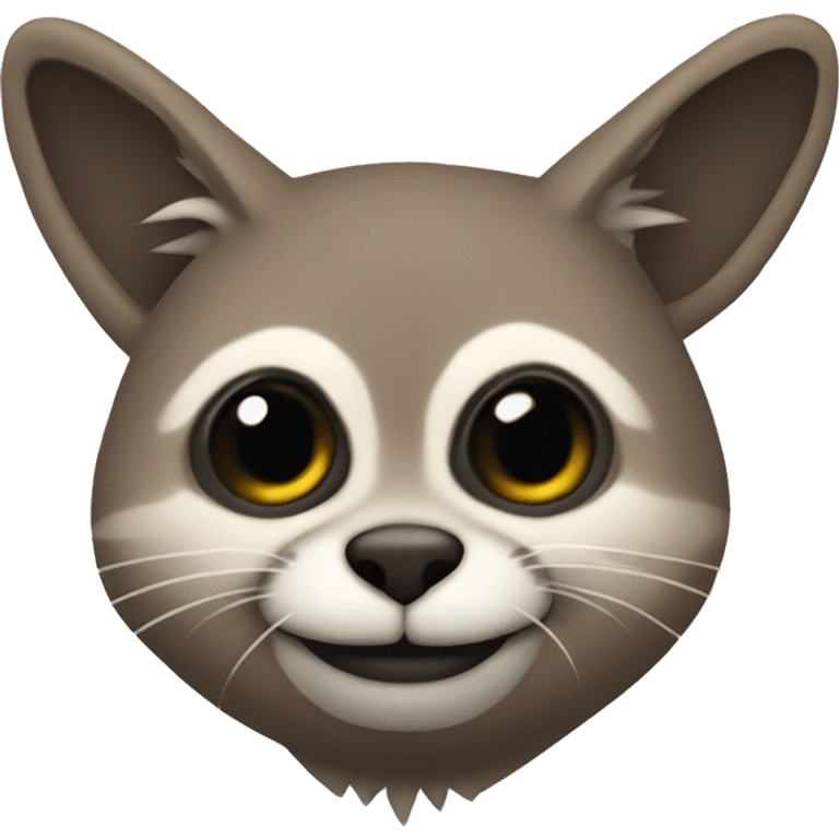 Mapache enamorado  emoji