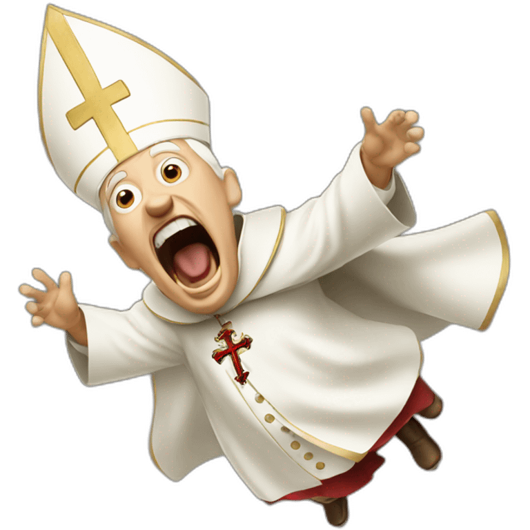 Screaming Pope emoji