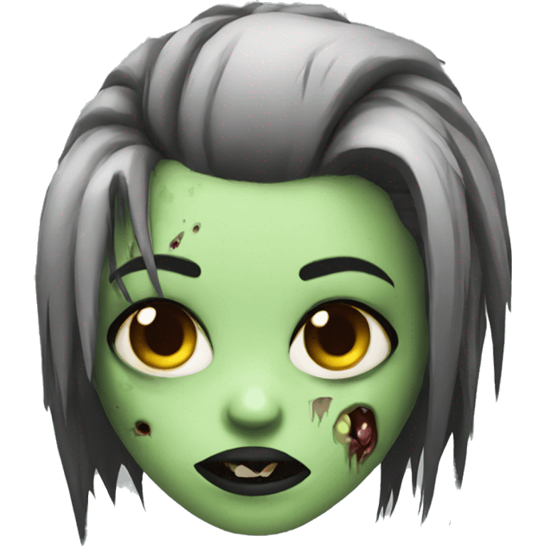 punk zombie girl emoji