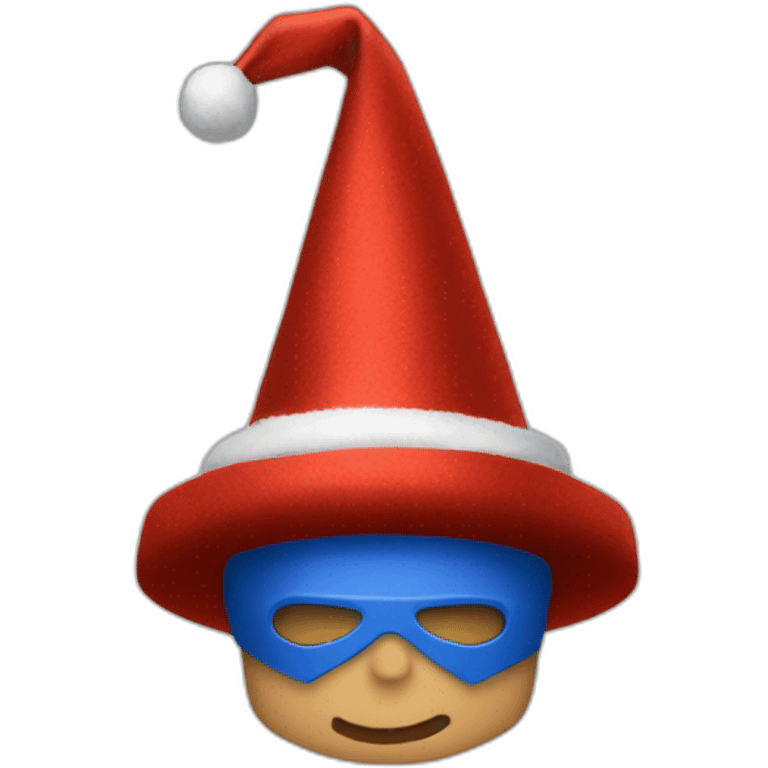 super man cristmas hat emoji