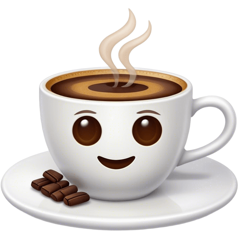 Cinematic Realistic Turkish Coffee Drink Emoji, depicted as a small cup of strong, aromatic coffee with thick foam rendered with detailed textures and warm, inviting lighting. emoji