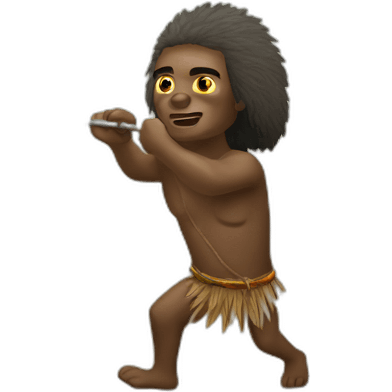 Aborigine hunting emoji