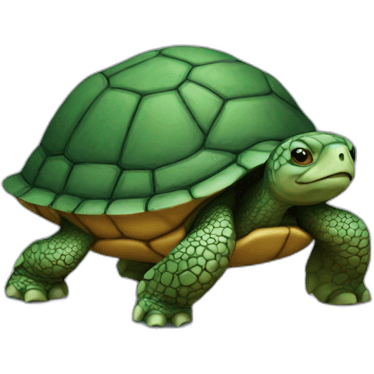 Turtle on turtle emoji