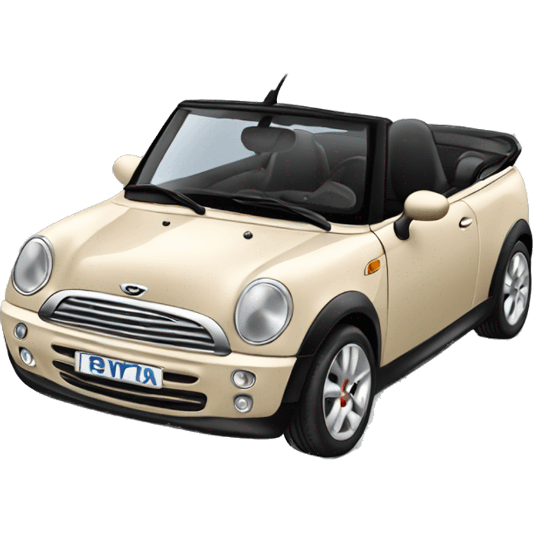 Beige Mini Cooper convertible emoji