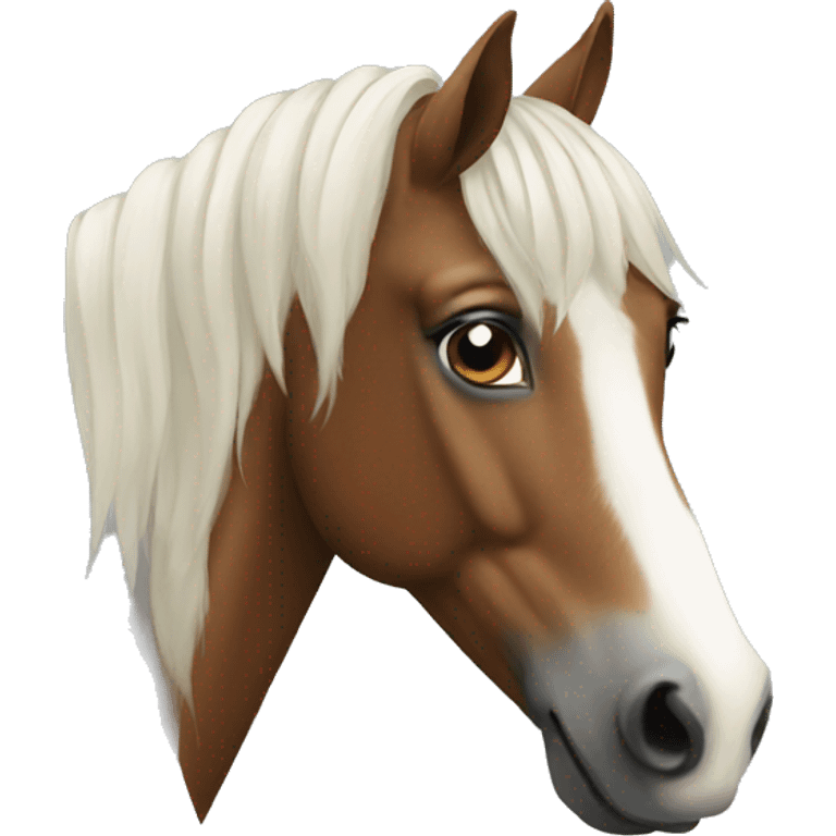 A horse emoji