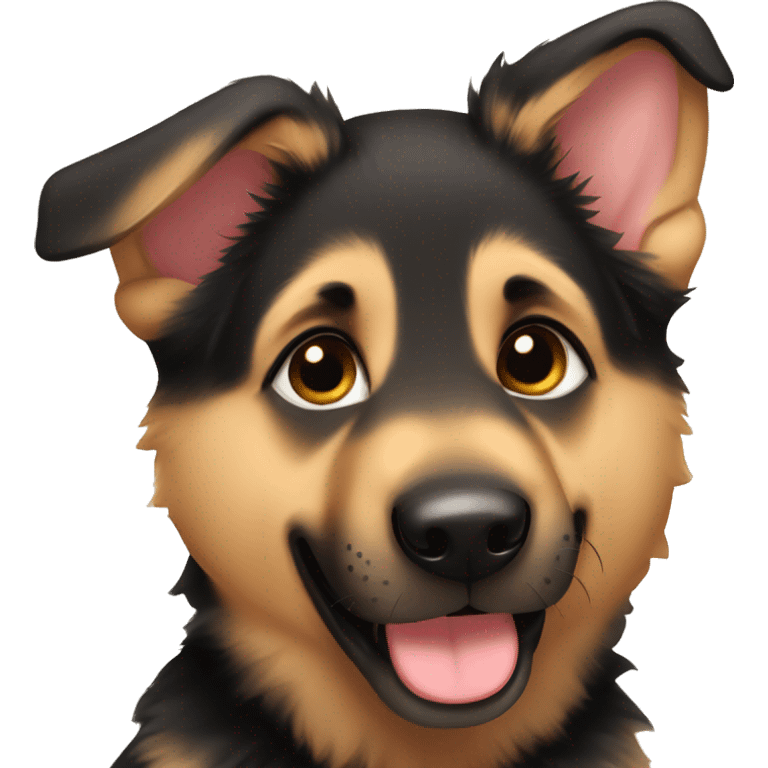 German shepherd puppy emoji